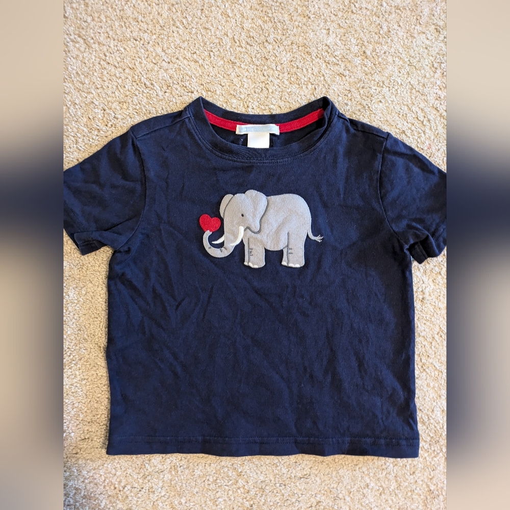 Janie Jack elephant heart shirt 18-24 months